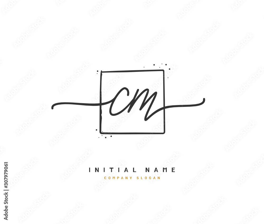 C M CM Beauty vector initial logo, handwriting logo of initial signature, wedding, fashion, jewerly, boutique, floral and botanical with creative template for any company or business. C M CM Beauty vector initial logo, handwriting logo of initial signature, wedding, fashion, jewerly, boutique, floral and botanical with creative template for any company or business.
