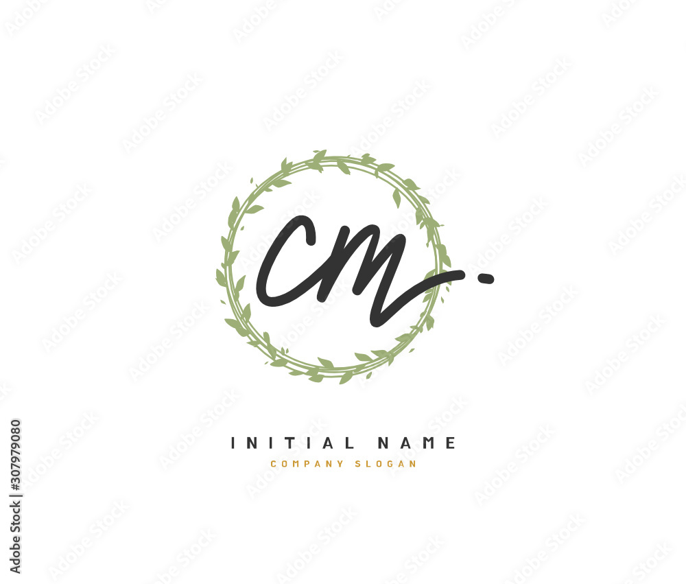 C M CM Beauty vector initial logo, handwriting logo of initial signature, wedding, fashion, jewerly, boutique, floral and botanical with creative template for any company or business. C M CM Beauty vector initial logo, handwriting logo of initial signature, wedding, fashion, jewerly, boutique, floral and botanical with creative template for any company or business.