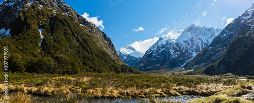 ニュージーランド フィヨルドランド国立公園のモンキークリーク