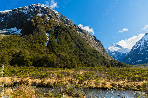 ニュージーランド フィヨルドランド国立公園のモンキークリーク