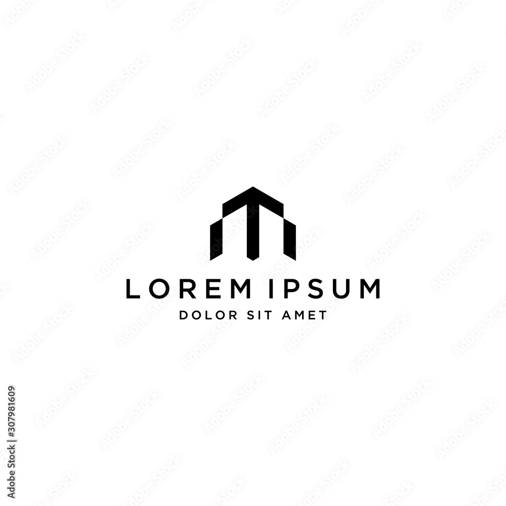 business design logo or monogram or initials MT or TM business design logo or monogram or initials MT or TM
