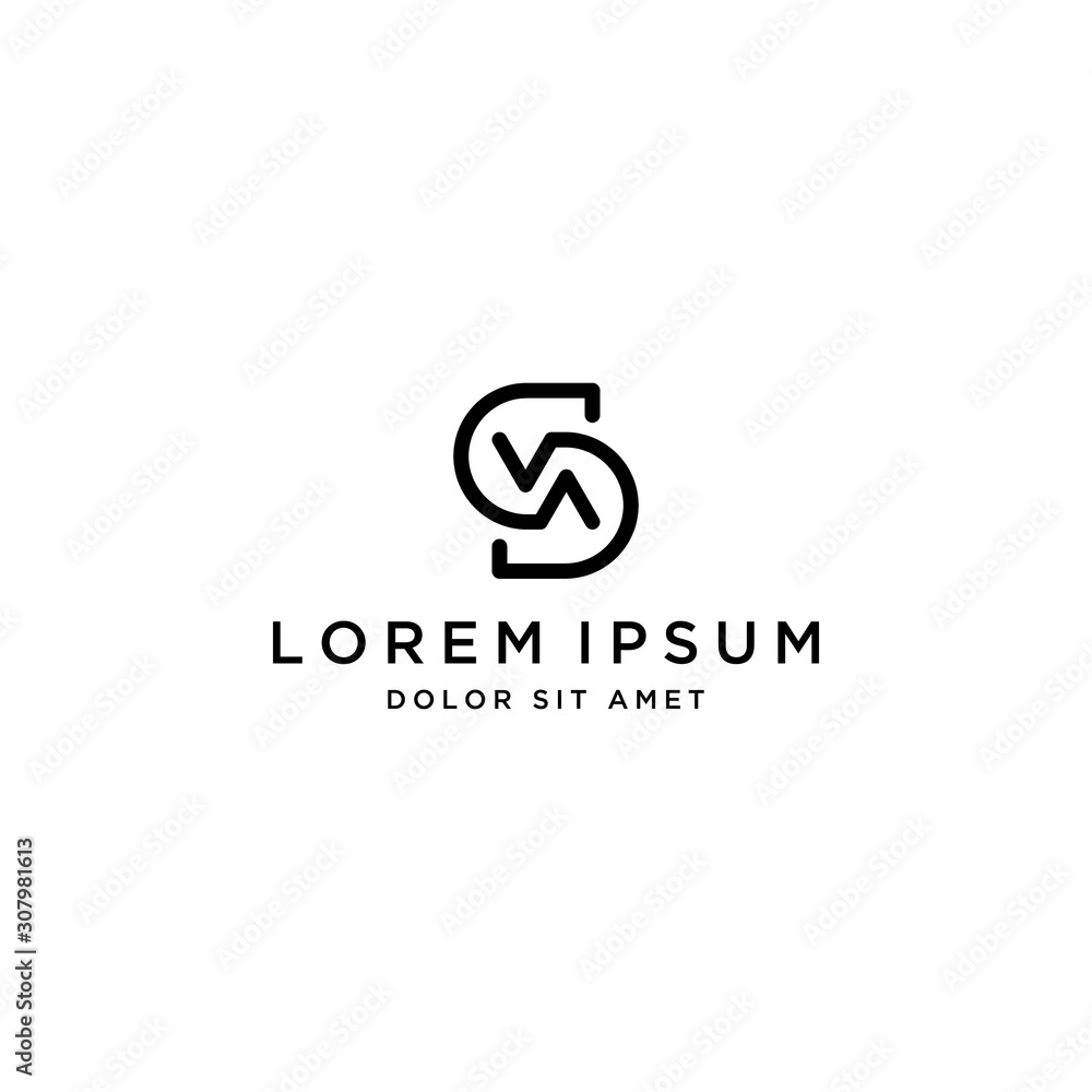 business design logo or monogram or initials S business design logo or monogram or initials S
