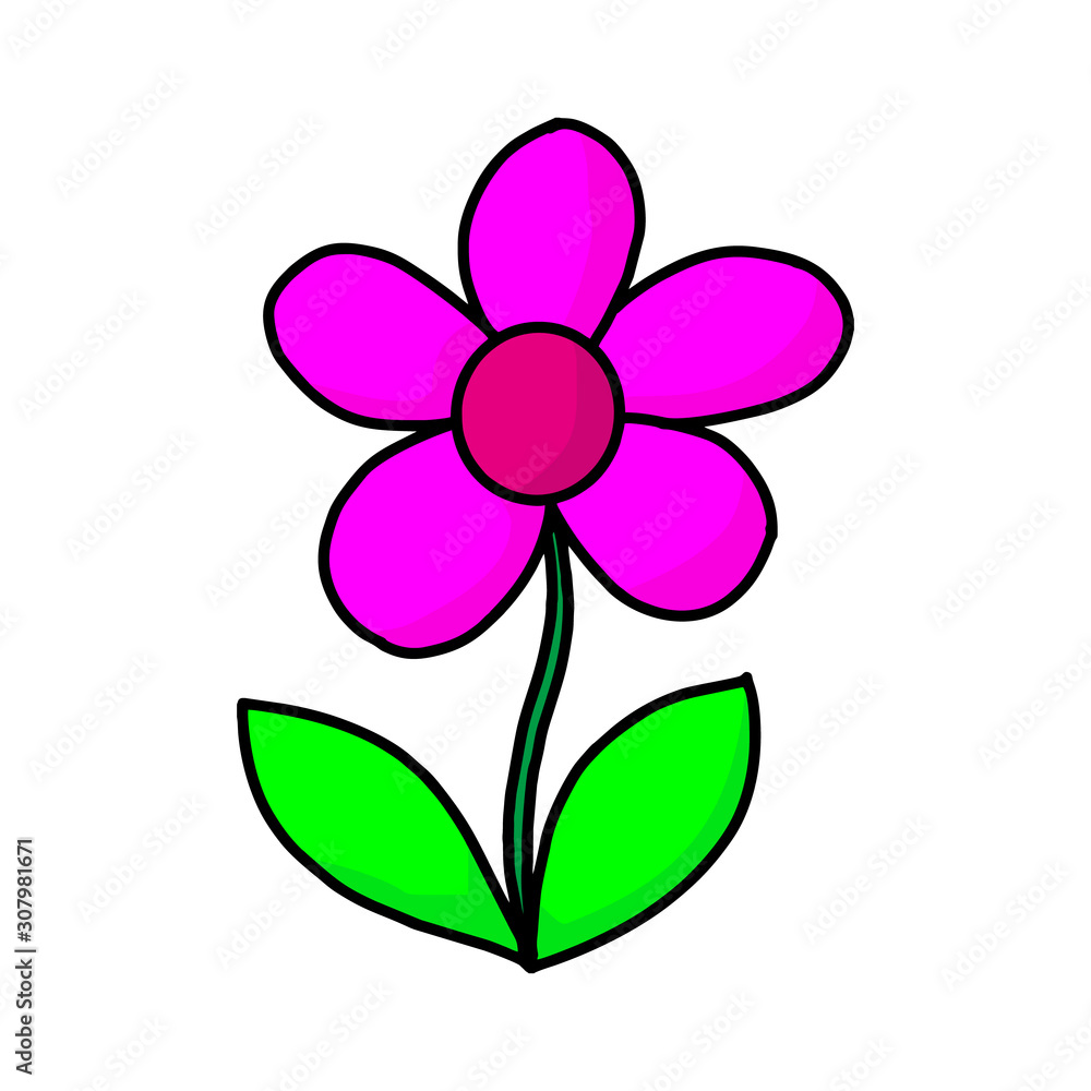 Graphical flower illustration. black flower, contour flower, bloom flower, Graphical flower illustration. black flower, contour flower, bloom flower,