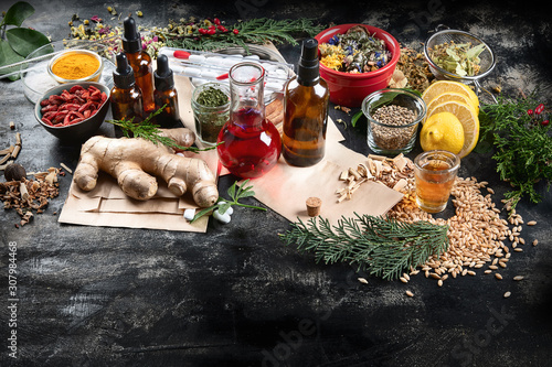Obraz na plátně Alternative herb medicine