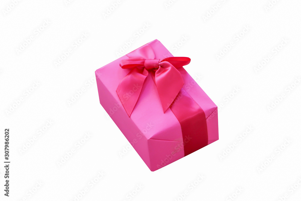 Fototapeta premium A gift box on a isolated white background.