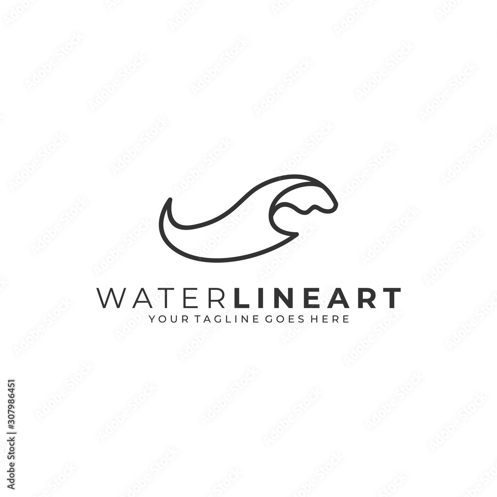 Water Abstract Illustration Vector Template Water Abstract Illustration Vector Template