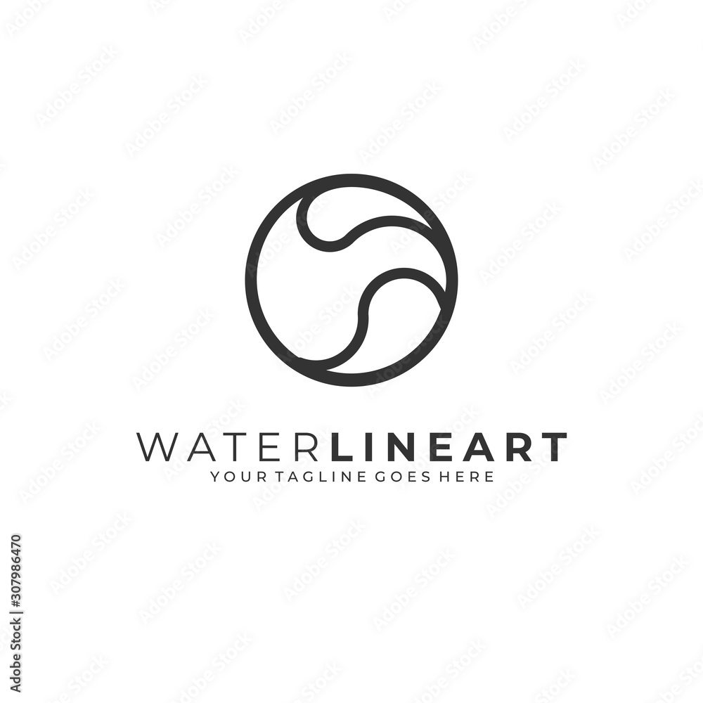 Water Abstract Illustration Vector Template Water Abstract Illustration Vector Template