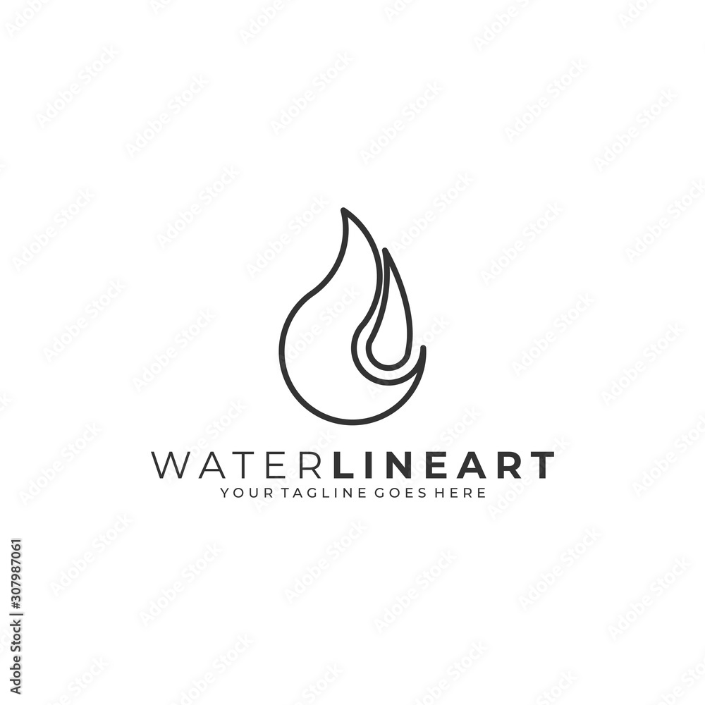 Water Abstract Illustration Vector Template Water Abstract Illustration Vector Template