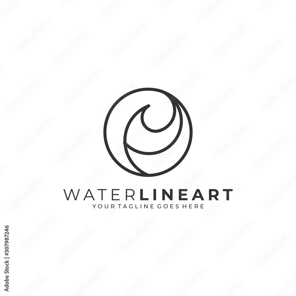 Water Abstract Illustration Vector Template Water Abstract Illustration Vector Template