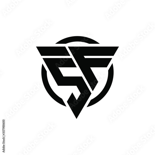 Original name(s): SF F5 5F Triangle Logo Circle Monogram Design Vector Super Hero Concept
