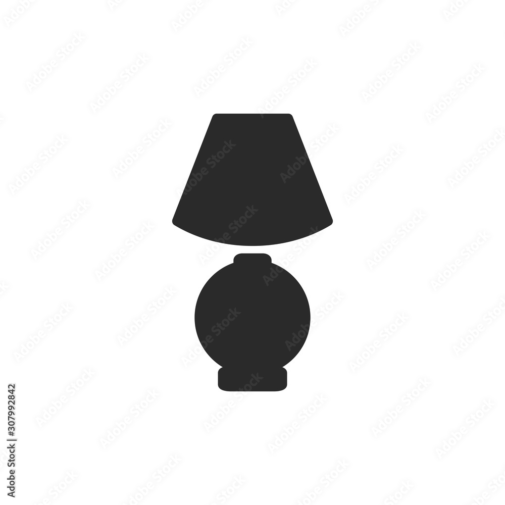 Table Lamp Icon Vector Illustration Table Lamp Icon Vector Illustration