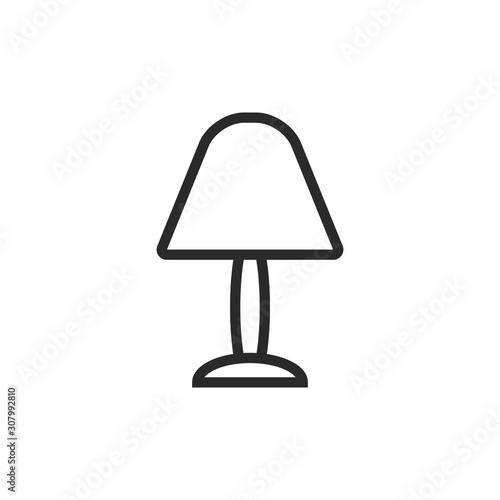 Table Lamp Icon Vector Illustration