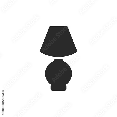 Table Lamp Icon Vector Illustration