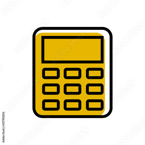 Calculator icon vector in trendy style