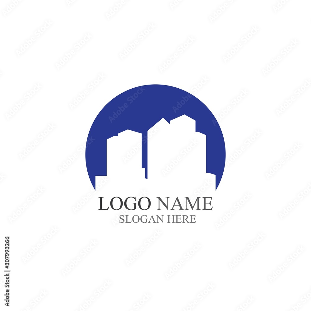 Modern City skyline, city silhouette. vector illustration in flat design Modern City skyline, city silhouette. vector illustration in flat design