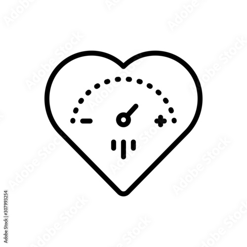 Black line icon for highly 