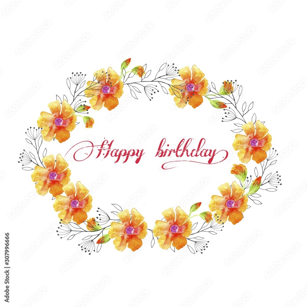 Postcard or logo template with sample text. Postcard or logo template with sample text.
