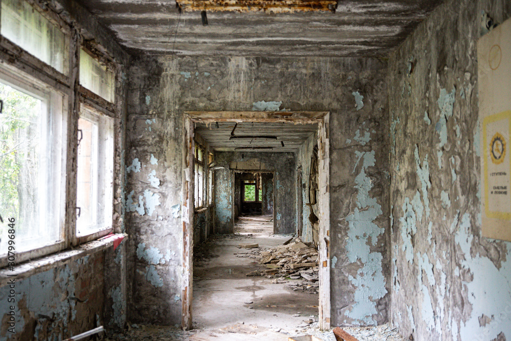 Abandoned building in Prypiat, Chernobyl