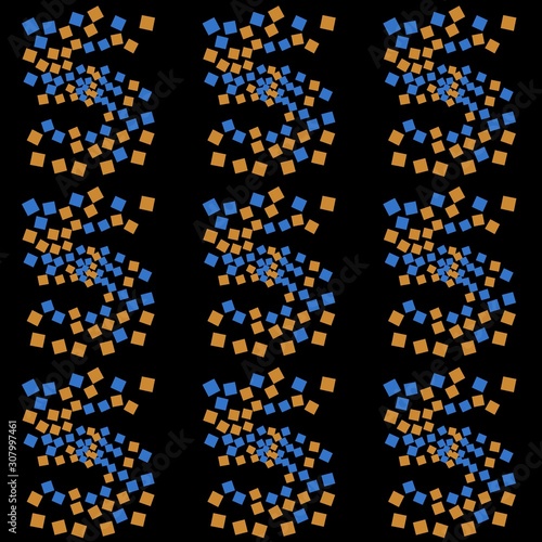 square packing number seamless pattern - 5
