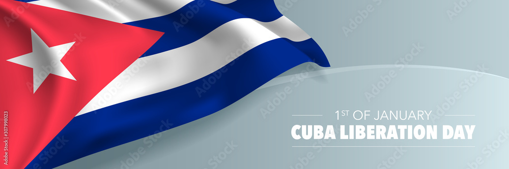 Cuba liberation day vector banner, greeting card Cuba liberation day vector banner, greeting card