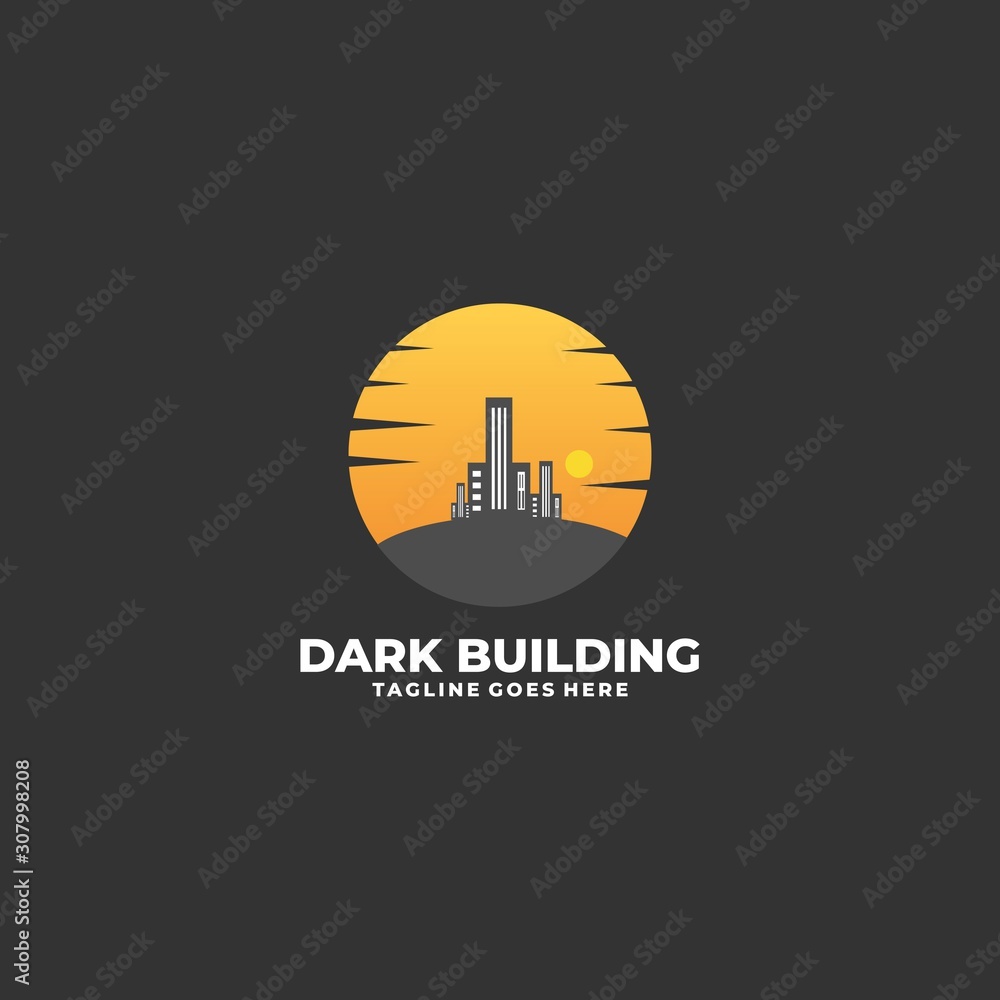 Buildings Illustration Vector Template