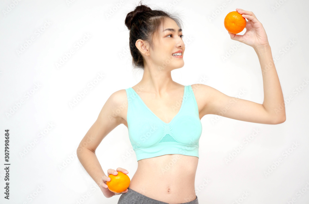 People concept with white background.