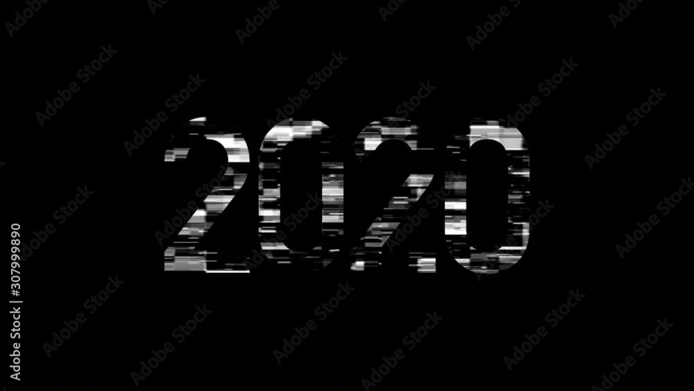 2020 Glitch Effect. Futuristic 2020 Logo. 2020 New Year Distortion Screen. 2020 Glitch Effect. Futuristic 2020 Logo. 2020 New Year Distortion Screen.