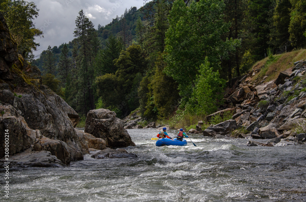 Fototapeta premium River rafting the American River