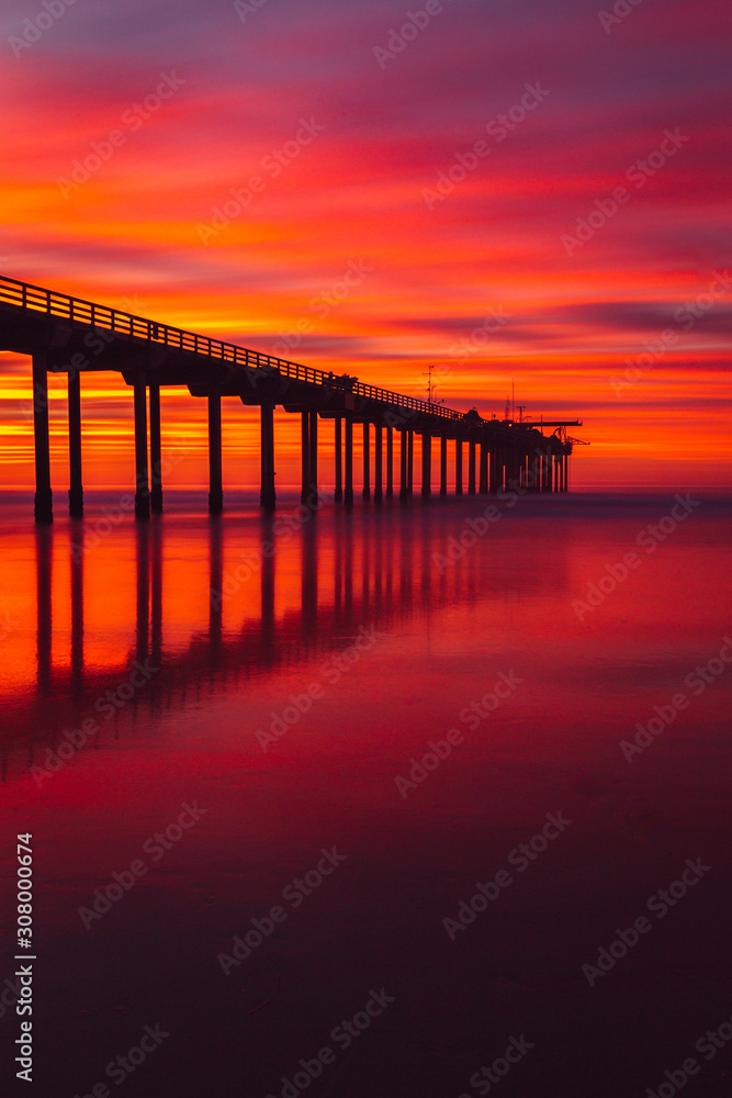 Obraz premium Sunset Long Exposure