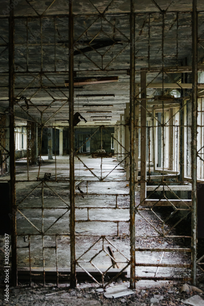 Abandoned building in Prypiat, Chernobyl Abandoned building in Prypiat, Chernobyl