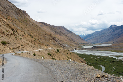 Himachal Pradesh, India - Sep 01 2019 - Spiti Valley in Spiti, Himachal Pradesh, India.