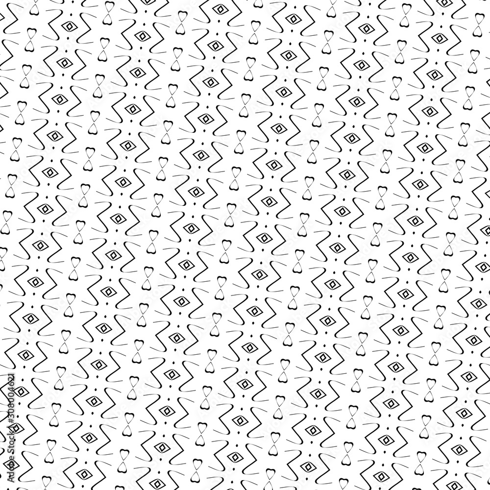 BLACK AND WHITE ABSTRACT PATTERN