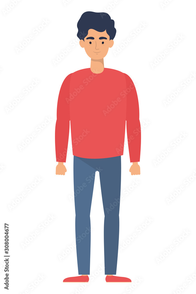 young man avatar character icon young man avatar character icon