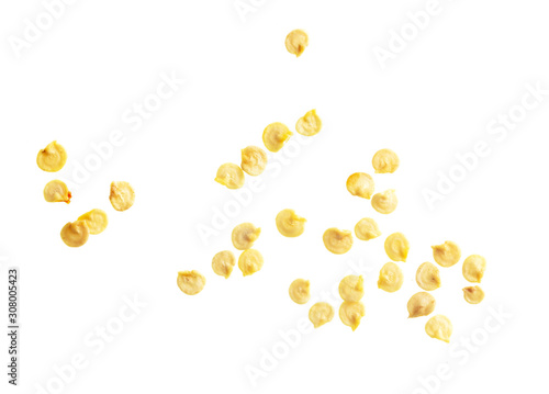 Paprika seeds isolated on a white background