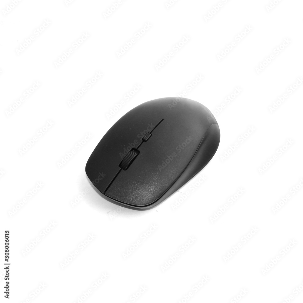 Wireless office mouse on white background Wireless office mouse on white background