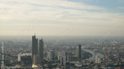 Wallpaper Mural timelapse Bangkok cityscape in Thailand skyline Torontodigital.ca