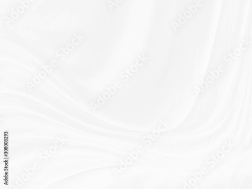 White fabric texture background, White cloth texture and soft wave © Nontakorn