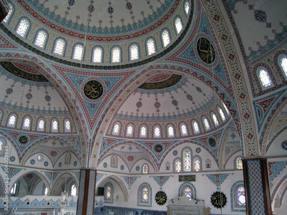  interior of turkish mosque