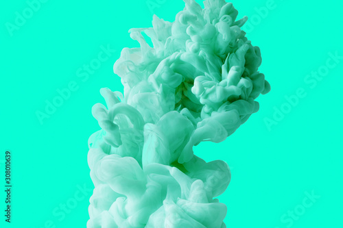 Abstract background with Aqua menthe paint splash