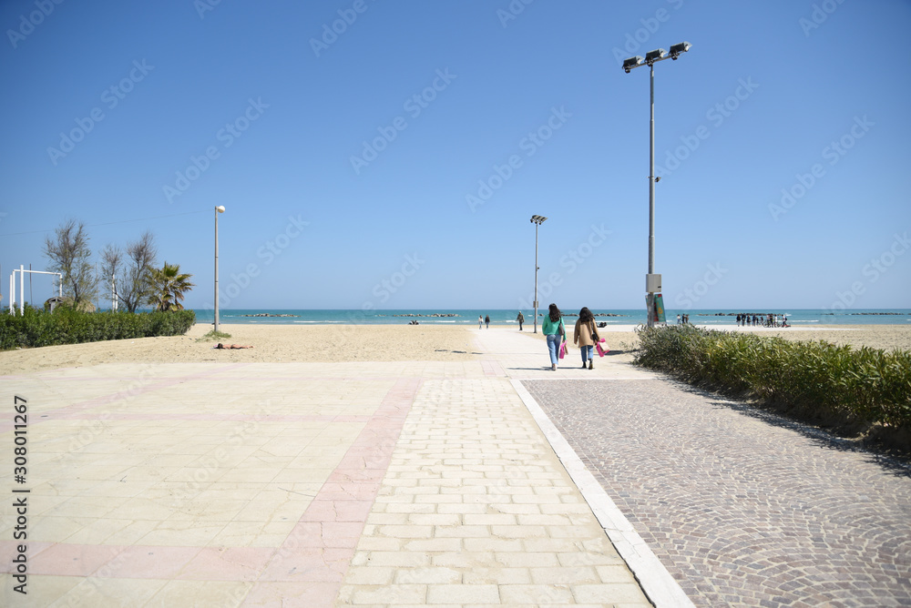 Pescara Beach View from The City bMorning