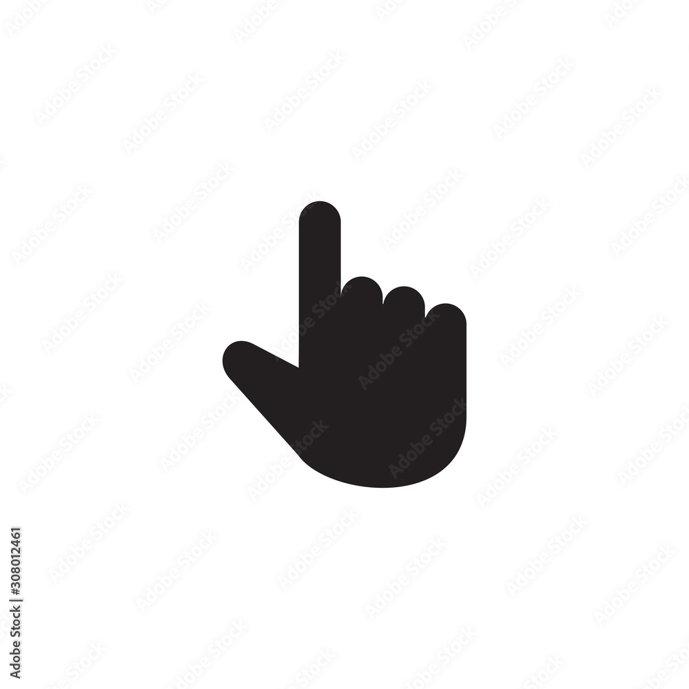 Hand cursor icon symbol vector illustration Hand cursor icon symbol vector illustration