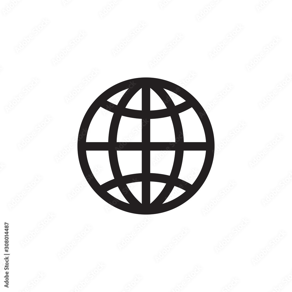 World website icon symbol vector illustration World website icon symbol vector illustration