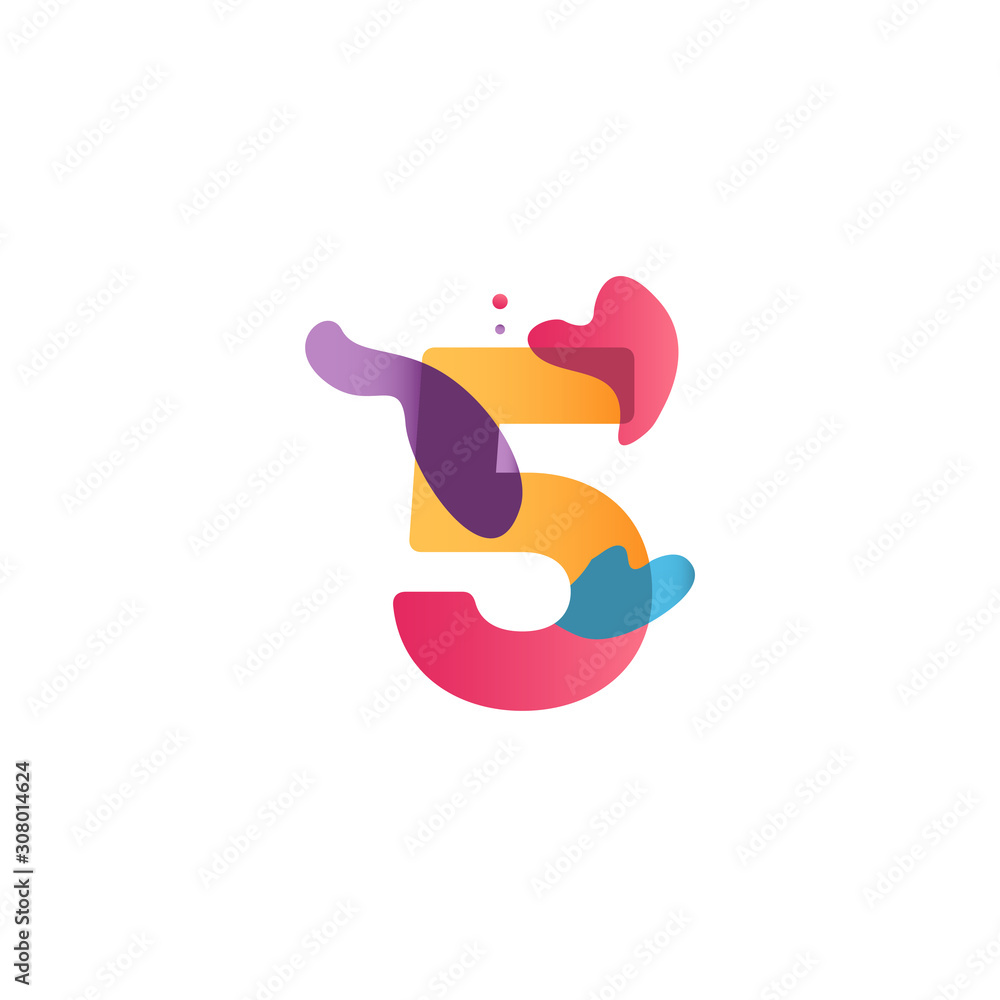 5 Years Anniversary Celebration flux Vector Template Design Illustration 5 Years Anniversary Celebration flux Vector Template Design Illustration