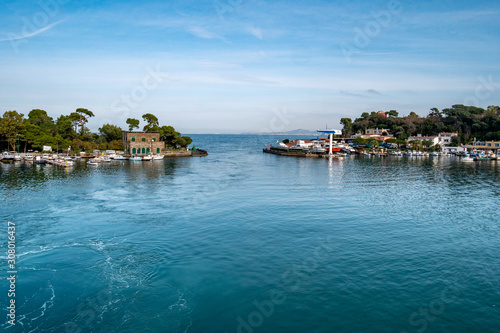 Phlegraean Islands, Ischia, Naples, Campania, Italy: boats docked in the Port of Ischia