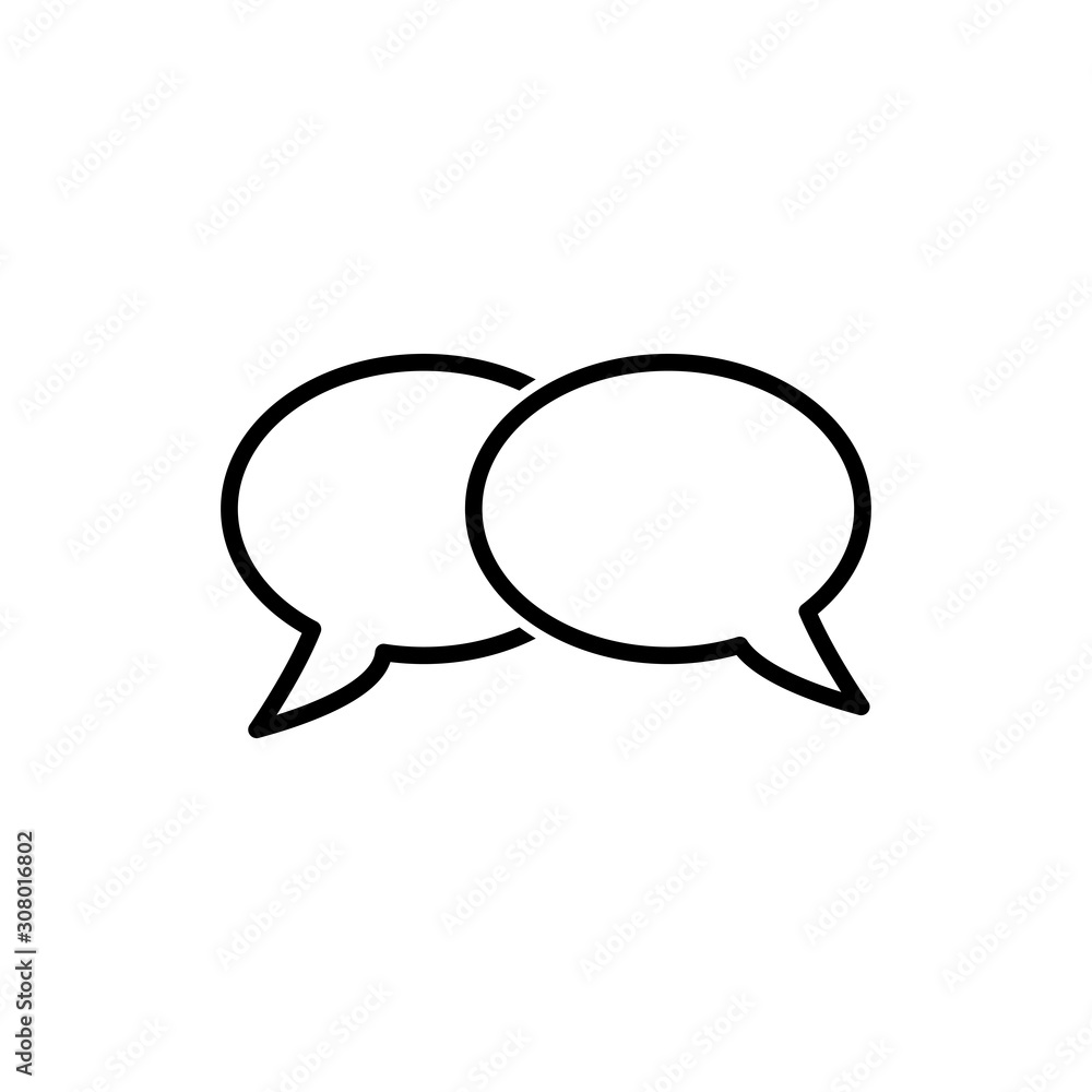 bubble speak icon vector trendy flat style bubble speak icon vector trendy flat style