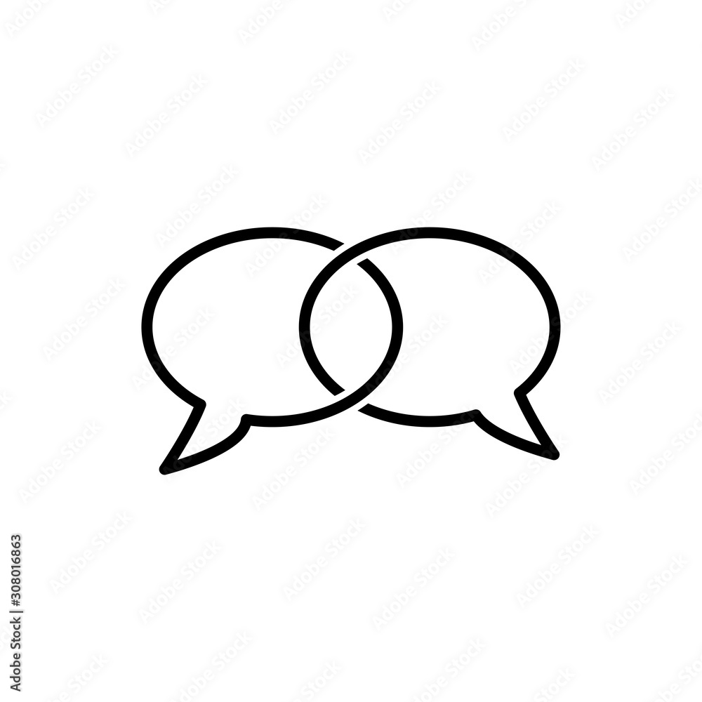 bubble speak icon vector trendy flat style bubble speak icon vector trendy flat style
