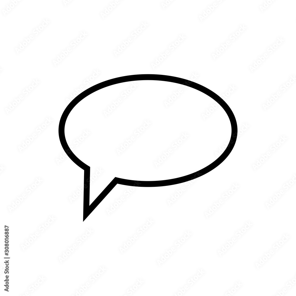 bubble speak icon vector trendy flat style bubble speak icon vector trendy flat style