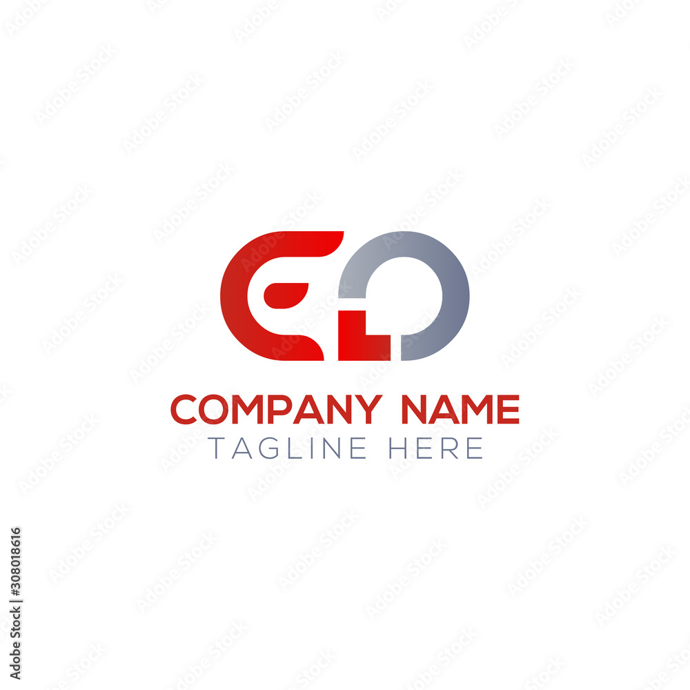Initial ED Letter Linked Logo. Creative Letter ED Modern Business Logo Vector Template. Initial ED Logo Template Design