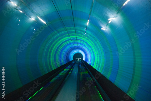 Canvas Print Shanghai sightseeing tunnel
