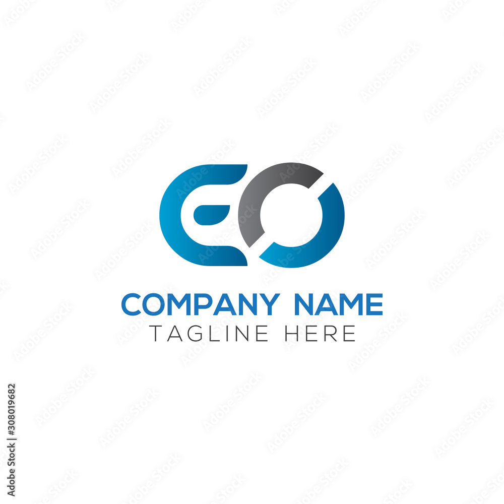 Initial EO Letter Linked Logo. Creative Letter EO Modern Business Logo Vector Template. Initial EO Logo Template Design